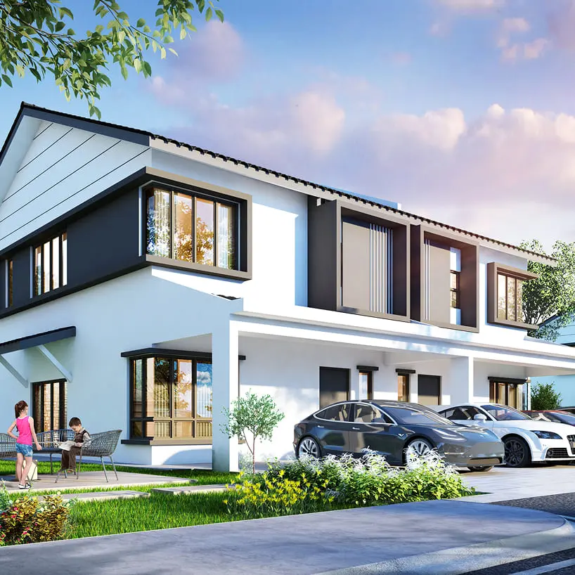 Residence Hills by TSLAW Land, luxury 2-storey semi-detached homes in Seremban with Gunung Angsi views